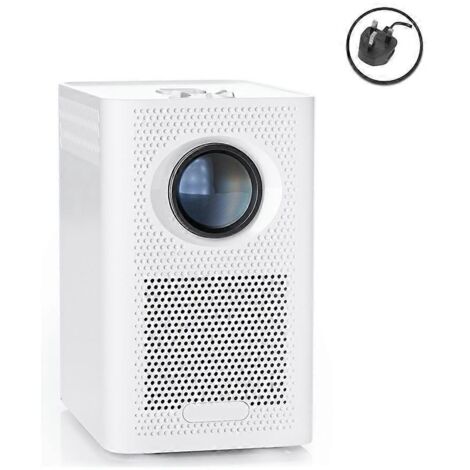 Projecteur portable 1080p S30 pour films en extérieur, version internationale, prise britannique, blanc.