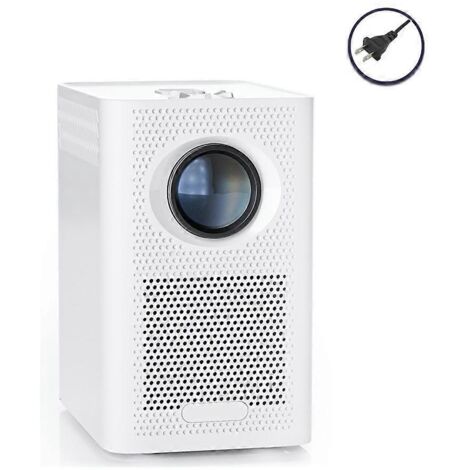 Projecteur portable 1080p S30 pour films en extérieur, version internationale, prise US, blanc.