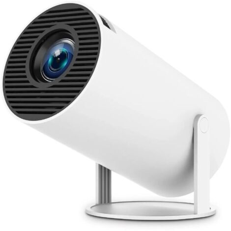 Projecteur portable intelligent pour théâtres à domicile intérieure et extérieure - Mini Projecteur avec Projecteur Bluetooth WiFi 5G - Support 4K - Expérience en grand écran 40 pouces - 130 pouces