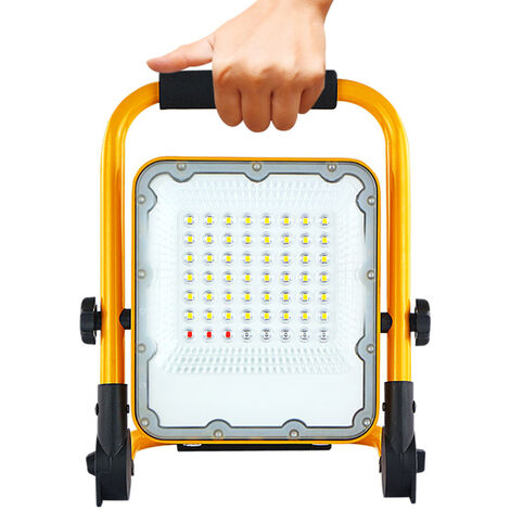 Projecteur portable LED 50W Rechargeable 6000K - Digilamp