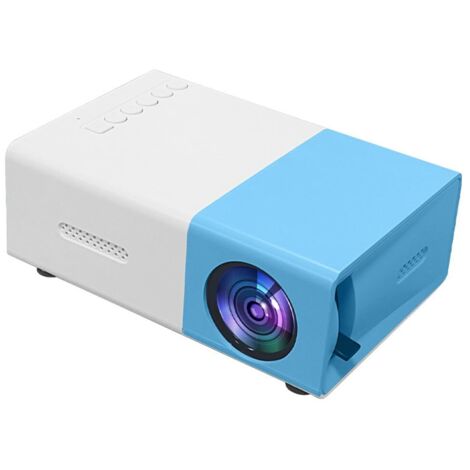 Projecteur Portable Mini - 1080p Full HD, Compact et Idéal pour Home Cinéma, Compatible avec Android, Ordinateur Portable, Smartphone, PS3, PS4, TV