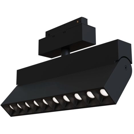 Projecteur rail 2 circuits noir LED 20W 3000K Maytoni