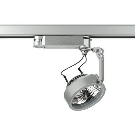 Projecteur rail tilt HAITI G53 15W Gris