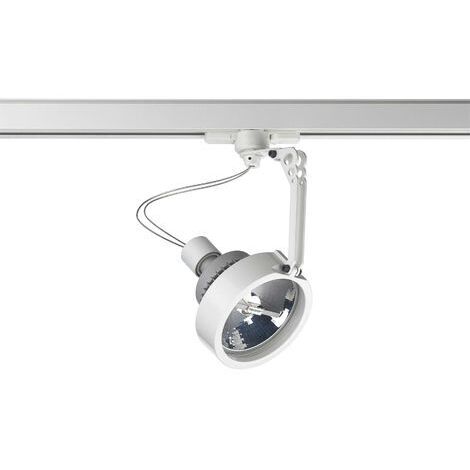 Projecteur rail tilt HAITI GU10 15W Blanc