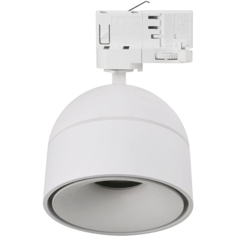 Projecteur rail tilt UKU2 Corte de fase L,C LED COB 7W 881lm(684lm)/913lm(659lm)/954lm(701lm) CRI90 2700K/3000K/4000K 60º Blanc Blanc