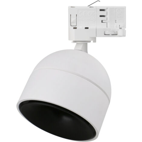 Projecteur rail tilt UKU2 Corte de fase L,C LED COB 7W 881lm(684lm)/913lm(659lm)/954lm(701lm) CRI90 2700K/3000K/4000K 60º Blanc Noir