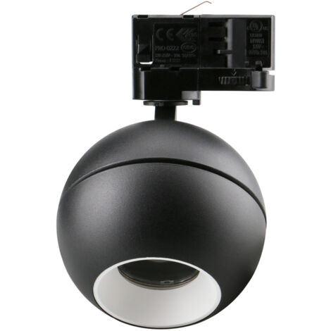 Projecteur rail tilt UKU2 Corte de fase L,C LED COB 7W 881lm(751lm)/913lm(746lm)/954lm(795lm) CRI90 2700K/3000K/4000K 48º Noir Blanc
