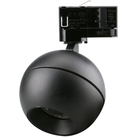 Projecteur rail tilt UKU2 Corte de fase L,C LED COB 7W 881lm(751lm)/913lm(746lm)/954lm(795lm) CRI90 2700K/3000K/4000K 48º Noir Noir