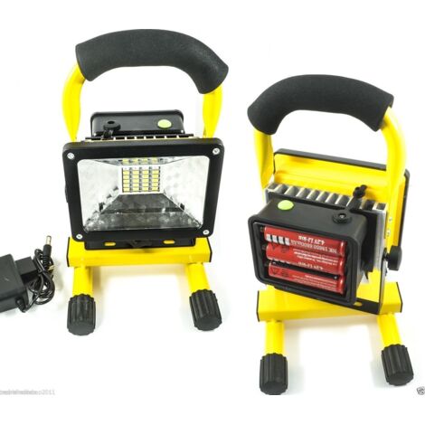 PROJECTEUR RECHARGEABLE, ÉTANCHE, LED, LUMIÈRE BLANCHE, 30 W, PORTABLE, SECOURS
