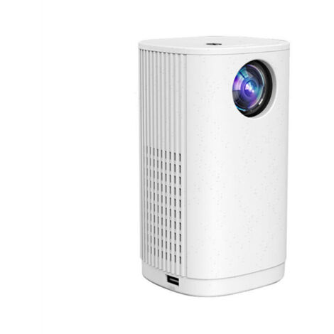 Projecteur sans fil portable T30 pour home cinéma LED HD 1080p - Version blanche à écran identique