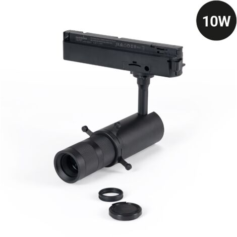 Projecteur shapeable sur rail monophasé - 10W - 20º-35° - Blanc Chaud