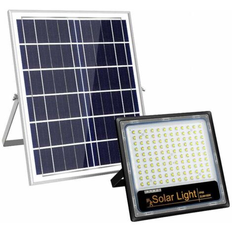 Projecteur Solaire 100W LED Étanche Super Lumineux Jardin Extérieur Éclairage Ménager