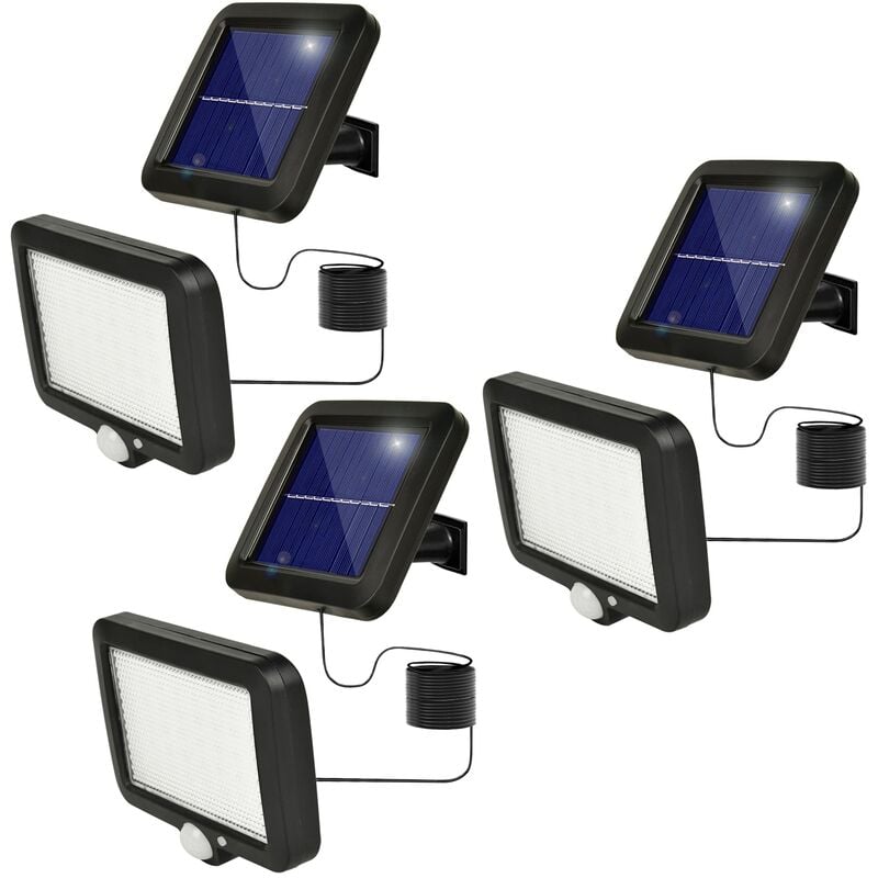 Qersta - Projecteur Solaire avec Detecteur de Mouvement Spot Lampe Eclairage Lumiere Led Exterieur Lampe Solaire Extérieur Detecteur de Mouvement 【3