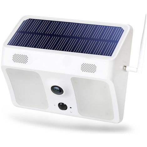 Projecteur Solaire de Sécurité avec Caméra WiFi : Détection Corporelle, Éclairage Automatique, Étanche IP65 - Pour Jardin & Extérieur