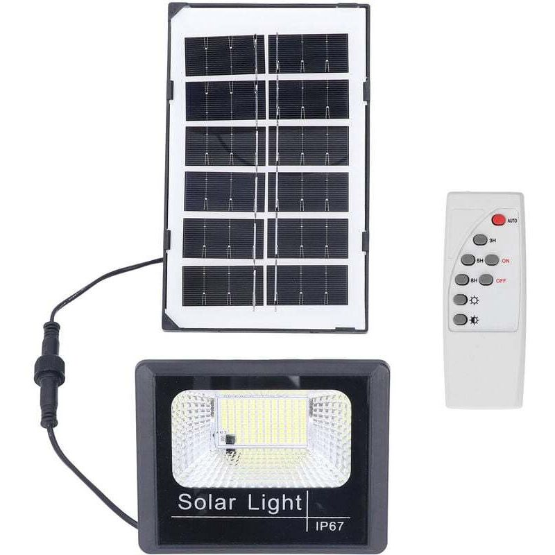 Projecteur solaire extérieur 100LED Éclairage jardin IP67, télécommande, haute luminosité Ménages, jardins