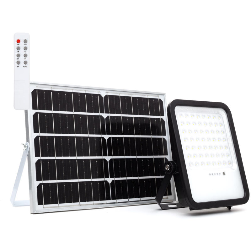 Projecteur Solaire Extérieur LED Nurda 20W 2100 lm IP65 avec Télécommande 4000K Blanc neutre Projecteur Solaire Extérieur LED Nurda 20W 2100 lm IP65 avec Télécommande 4000K Blanc neutre
