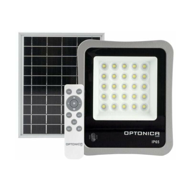Silumen - Projecteur Solaire led 6W IP65 (Panneau Solaire + Télécommande Inclus)