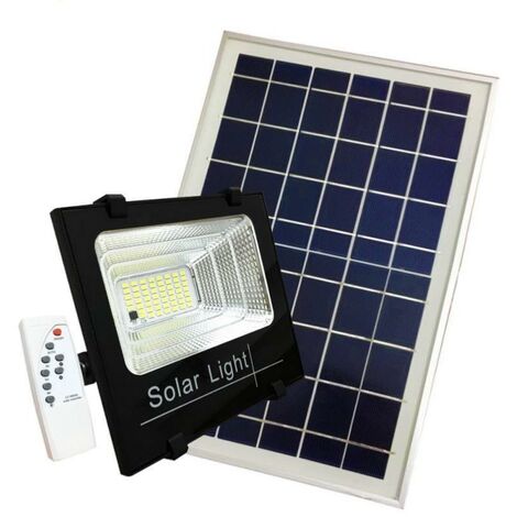 Projecteur Solaire LED 8W Dimmable avec Détecteur (Panneau + Télécommande Inclus) - SILUMEN