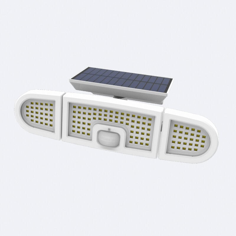 Ledkia - Projecteur Solaire led ip 7W avec Détecteur de Mouvement pir et Détecteur Crépusculaire 6000K - 6500K Oui Blanc Blanc froid