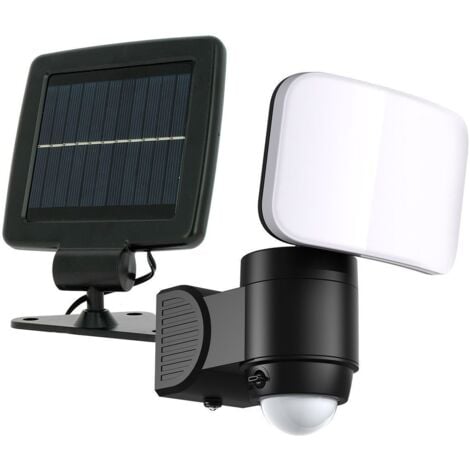 Projecteur d'extérieur Ulysse avec panneau solaire et détecteur de  mouvement inclus.