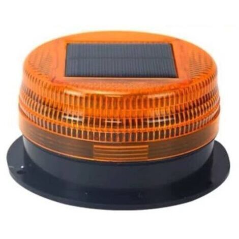 Projecteur solaire magnétique haute performance pour toit, lampe torche pour engins de chantier, feu de stationnement solaire pour une utilisation nocturne, jaune