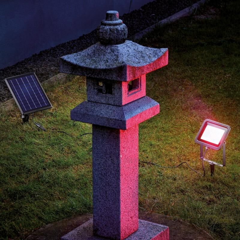 Projecteur solaire RVB Pro mural ou à piquer