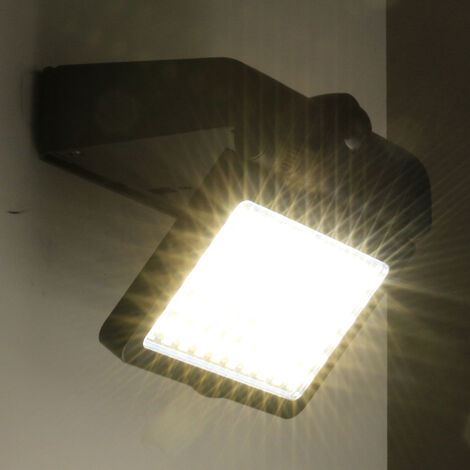Projecteur solaire SAN ANTONIO 1000lm/20lm noir orientable avec capteur LUXFORM