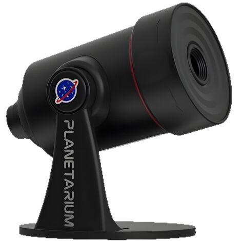 Projecteur sonore multifonction avec lentille réglable et bruits blancs intégrés, lampe d'ambiance étoilée cadeau original design télescope