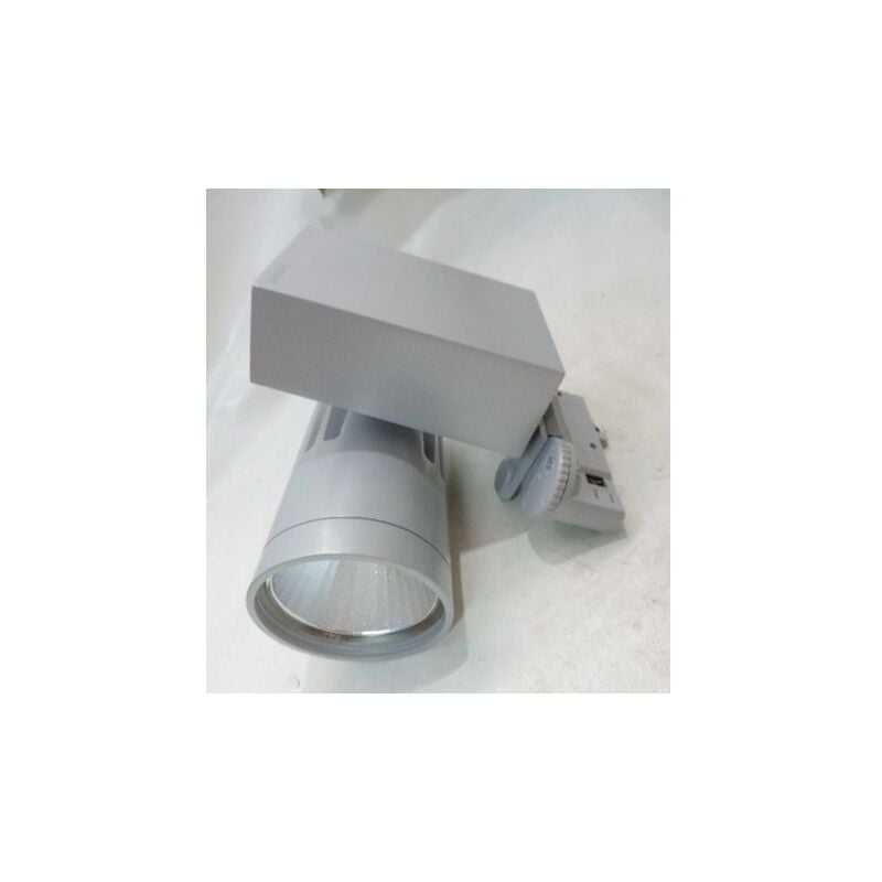 Projecteur spot led 26W gris orientable pour rail monophasé 3 allumages blanc chaud 3000K 1938lm Beacon Flood Sylvania 2052772