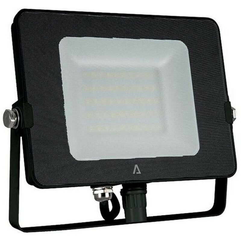 Projecteur led noir 20W smd 1600Lm Blanc chaud 3000K 230V Extérieur/Intérieur IP65 Aslo