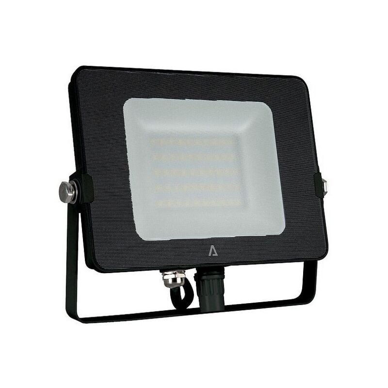 Aslo - Projecteur spot led noir 20W smd 1600Lm Blanc neutre 4000K 230V Extérieur/Intérieur IP65