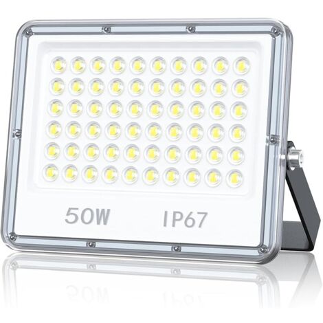 Projecteur Spot LED Extérieur 50W, Lampe Phare LED Exterieur Etanche IP67 5000LM Blanc Froid 6500K pour Jardin(1 Pièce)