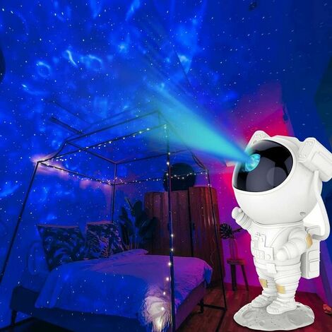 Projecteur Astronaute, Projecteur ciel étoile, Lampe Projecteur Galaxie  avec Télécommande, Lampe Veilleuse LED pour Décoration A73