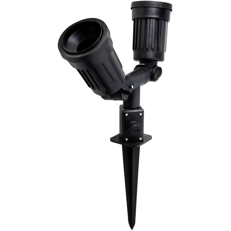 Projecteur sur piquet de jardin 2xe27 Matel ip44