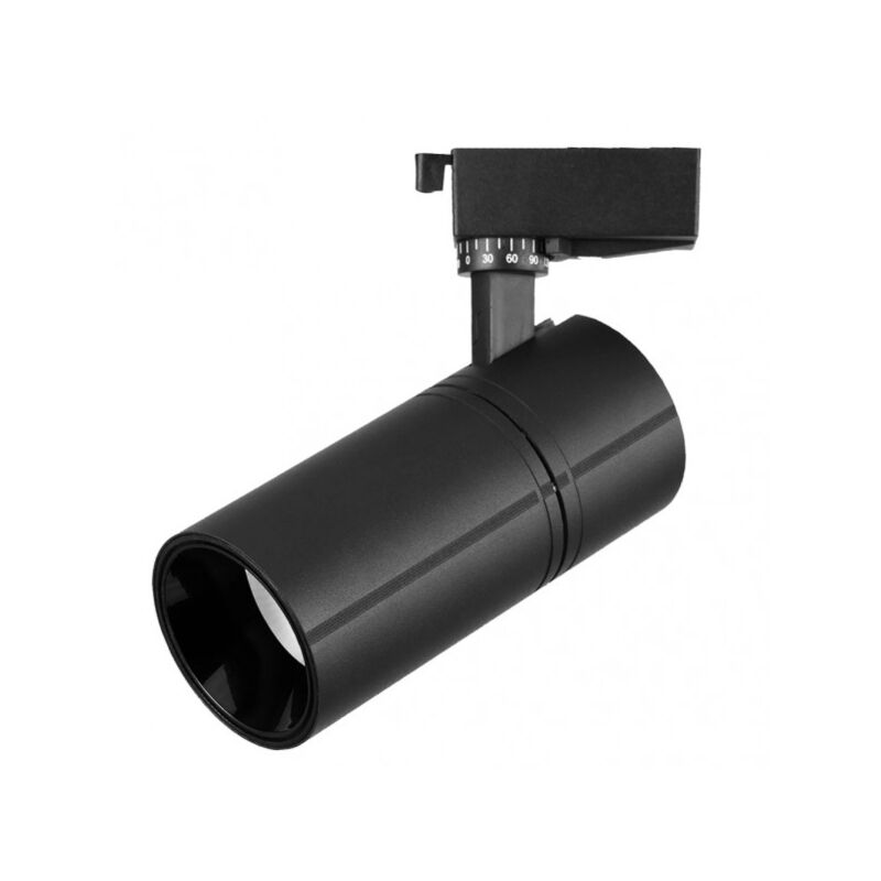 Projecteur sur rail 30w 4000k anzo noir 2700lm 36º orientable 330º regx22x7,5 cm Projecteur sur rail 30w 4000k anzo noir 2700lm 36º orientable 330º regx22x7,5 cm