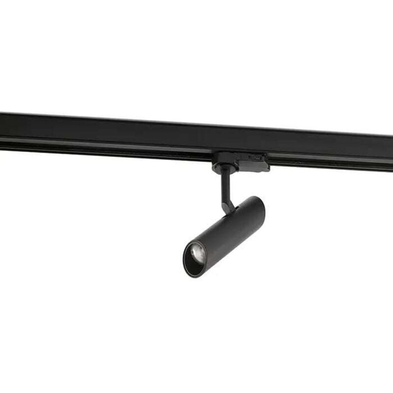 Projecteur sur rail led noir leo 43795