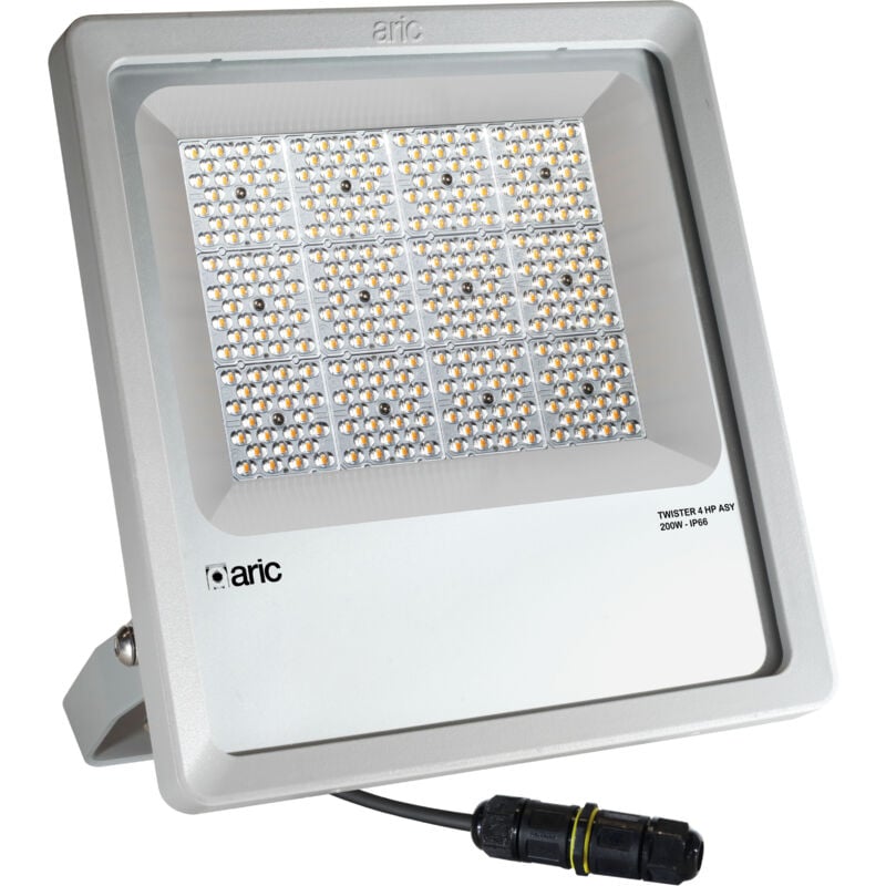Aric - projecteur twister 4 hp Optique T3 200W 3000K IP66 IK08 Asy 140°x80° 26000lm 50000h 51719