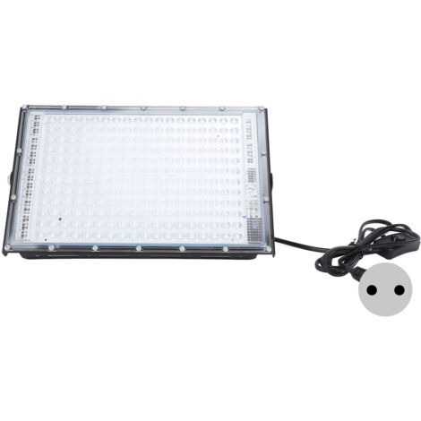 Projecteur UV Noir 50W 395nm IP66 Étanche Haute Puissance pour Extérieur, Fête Fluorescente, Scène, Durcissement Résine Colle UV, Collection Peinture, Prise UE 220V