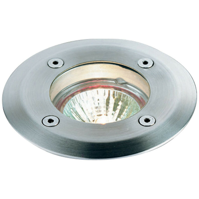 Firstlight Walkover - Luminaire encastré à 1 lumière, acier inoxydable IP67, GU10