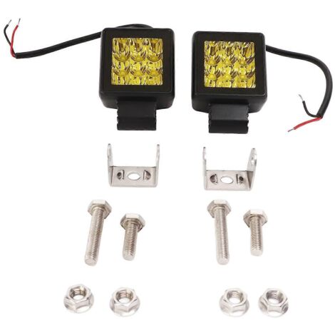 Projecteurs LED 2in 27W 9‑30V, ultra-lumineux, étanches, spots tout-terrain, antibrouillard pour ATV UTV SUV.