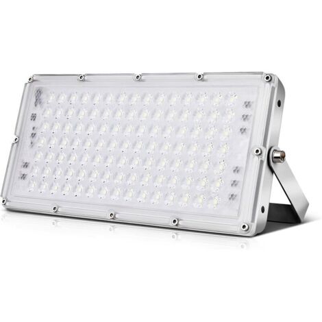 Projecteurs LED Exterieur 100w, Extérieur De Projecteur De 10000lm, Extérieur De Projecteur, IP67 Imperméable, Blanc Froid 6000-6500k, Idéal Pour Le Jardin, Le Garage, l'Hôtel Ect