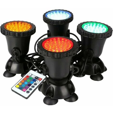 Neinkie Lumières LED submersibles Spots à piles avec petites