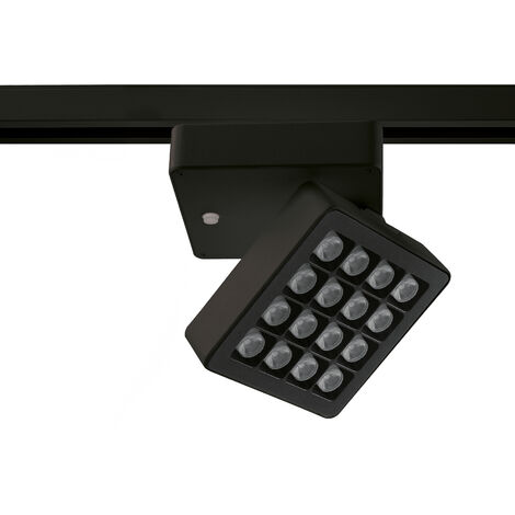 Projecteurs / Projecteur rail / saillie tilt INDUS LED COB 30W 3000lm CRI80 3000K 60º/10º Noir