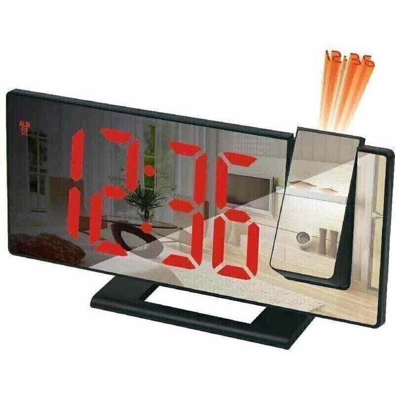 Image of Projector alarm clock, 180° projection alarm&hellip;