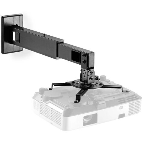 Projector mount fully adjustable 15 kg rotatable can be tilted steel black