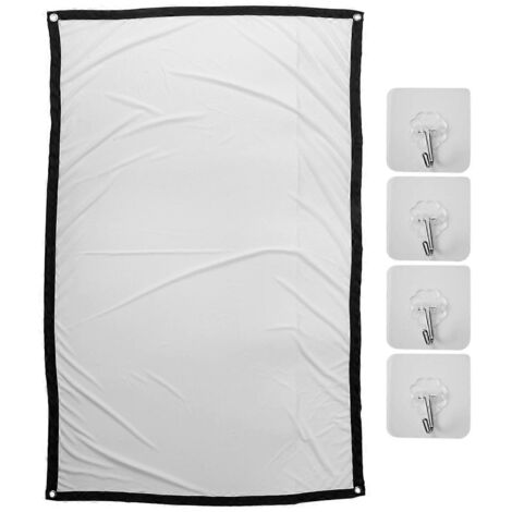 Projector Screen for Home Theater White Foldable Anti- (60Inch)--