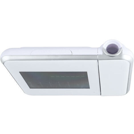 Projektor-Wecker mit Innenthermometer & Hygrometer, stumm, digital, für Schlafzimmer
