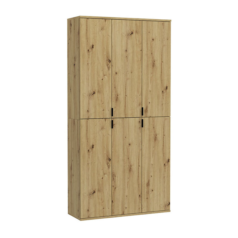 Ebuy24 Projektx Kleiderschrank 4+2-türig 6 Türen Eiche Dekor.