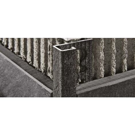 Projolly square alluminio stone antradark h=8 mm l=2.7 ml
