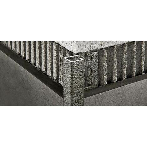 Projolly square alluminio verniciato stone greyvory h=10 mm l=2,70 ml